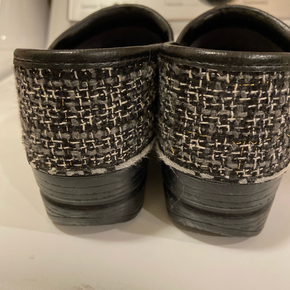Dansko Texture Fabric Clogs Size 36 - image 4